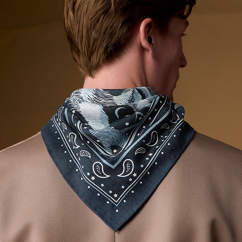 Awooooo! Bandana scarf 65 - Beige | Hermès Mainland China